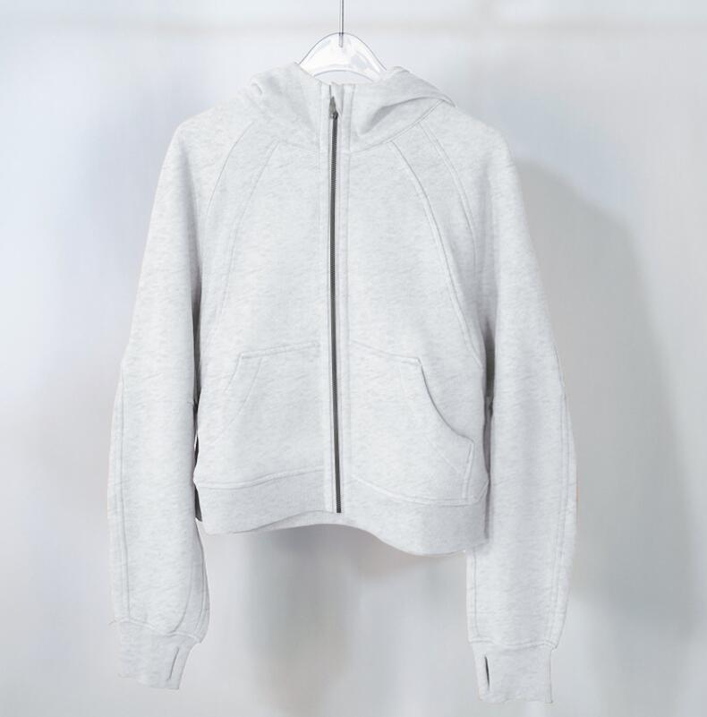 

Women's Jackets Lu-001 Yoga Outfits Suit Scuba Zipper Hoodie Loose Fitness Gym Plush Sweater, Wine red