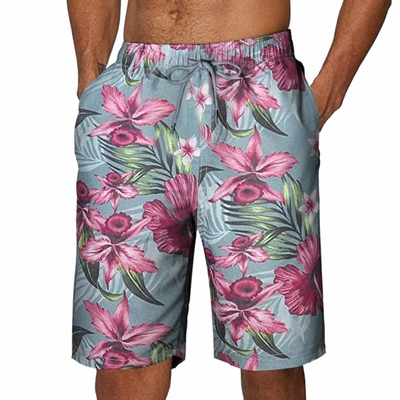 short masculin Summer des maillots de bain masculins imprimement imprimé de plage de plage sexy nage de baignade hommes maillot de bain haute pla