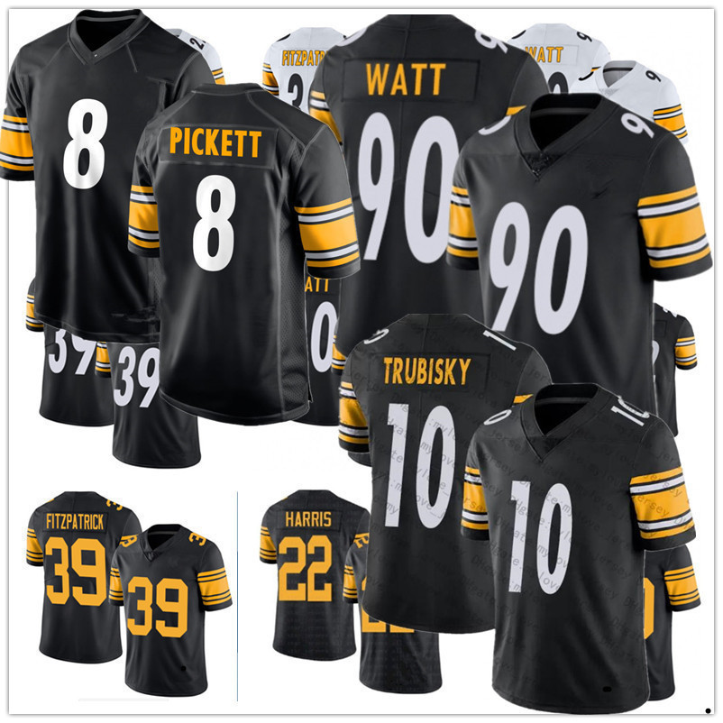 

Jersey 8 Kenny Pickett jersey Pittsburgh''Steelers''10 Mitchell Trubisky 22 Najee Harris 43 Troy Polamalu 90 T.J. Watt Football Jerseys, Color