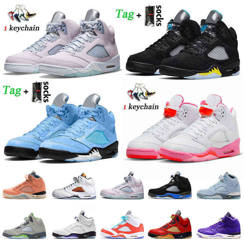 

Basketball Shoes Designer Sneakers Mens Trainers University Blue 2022 Top Aqua Pinksicle 5S Jumpman 5 Dj Khaled X We The S s Sail Easter, B24 green bean 40-47