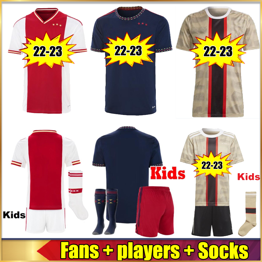 

22 23 Fans player TADIC soccer jersey Marley Camiseta Futbol BERGHUIS HALLER BLIND KLAASSEN GRAVENBERCH aJAXs CRUYFF BLIND 22 23 men kids kit Socks football shirt, 22-23 home