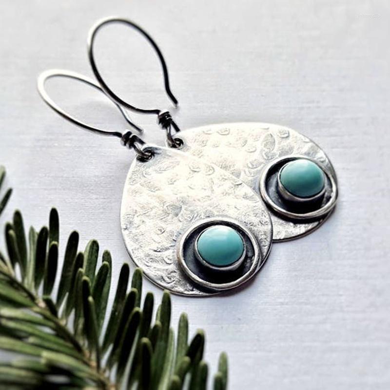 

Dangle Earrings & Chandelier Vintage Boho Natural Stone Hammer Pattern Pendant For Women Party Jewelry Accessories Female Gifts HerDangle