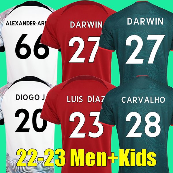 

22 23 soccer jerseys 2223 Mohamed MILNER FIRMINO Diogo J. A.BECKER Luis DIaz football shirts men kids kits Minamino Alexander Arnold DARWIN CARVALHO FABINHO calcio, Ivory