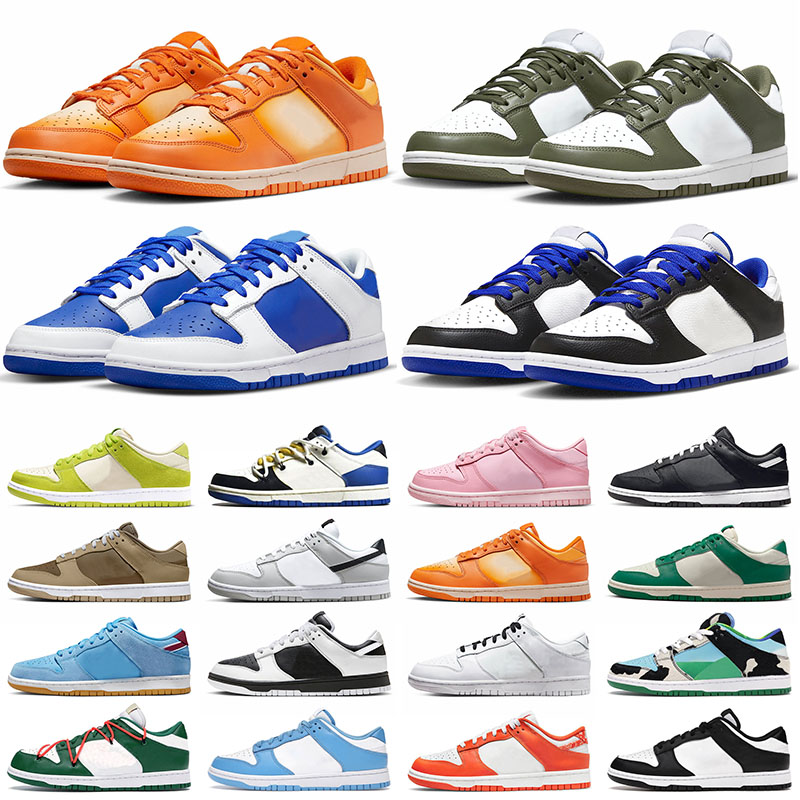 Panda running shoes for mens womens Medium Olive Racer Blue Triple Pink lows Grey Fog Coast LA Dodgers UNC men trainers sports sneakers runners