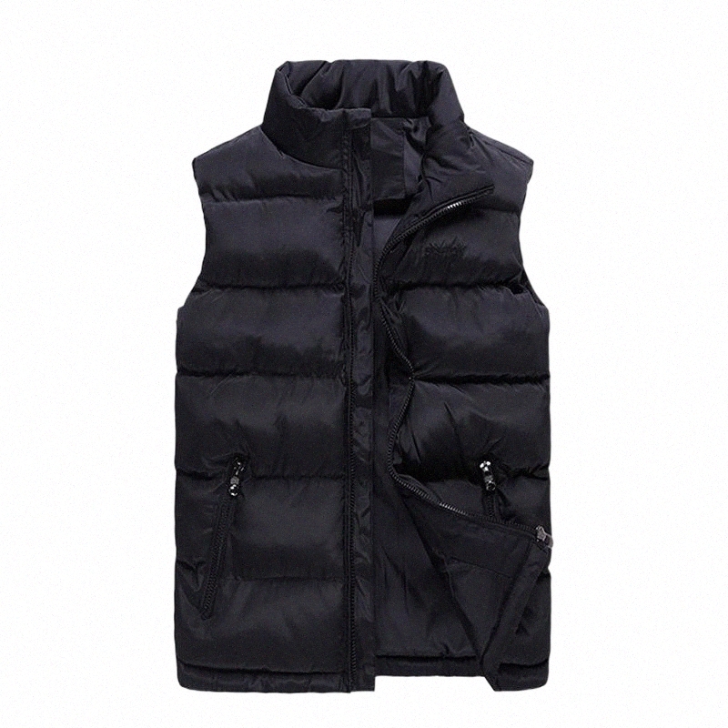 

6xl Plus Size Sleeveless Jacket Waistcoat Men 2018 New Solid Women Puffer Vest Cotton-Padded Winter Coat Casual Male Vest Zipper H78H#, Red waistcoat