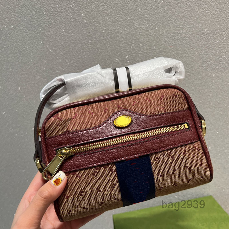 

Evening Bags Bag Camera Crossbody Women Handbags Purse Shoulder Bags Red Green Ribbon Canvas Leather Zipper Closure Fashion Letters High Qua