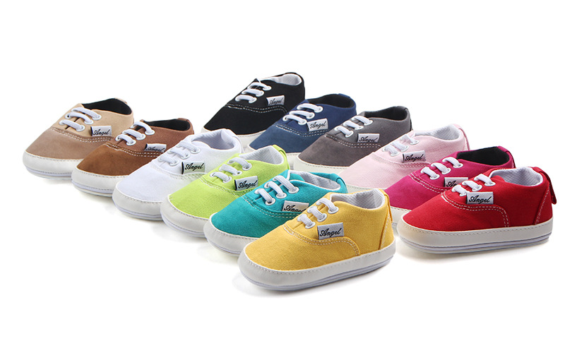 

Baby Shoes Infat Girl Boy Unisex Canvas Shoes Cotton Sole Flat Toddler First Walkers Baby Accessories Crib Shoes Newborn, Red