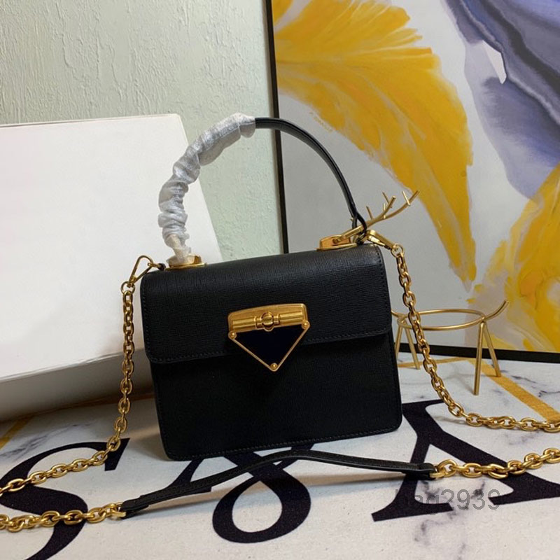 

Evening Bags Women Handbag Newest Crossbody Bag Soft Sheepskin Lining Chain Flap Shoulder Bag Wallet Iconic Triangle Emblem Latch Smooth Lea