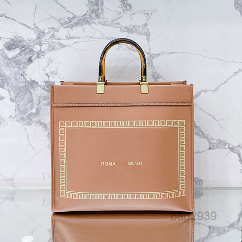 

Evening Bags Tote Sunshine Bags Handbags Purse Genuine Leather Hawksbill Handle Removable Strap Interior Zip Pocket Fashion Letters Jointly