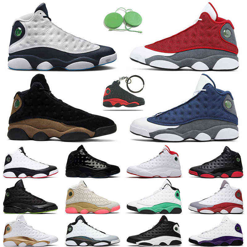 

13 Olive men Basketball shoes 13s Obsidian Red Flint Hyper Royal Starfish Lucky Green outdoor mens trainer, Playground