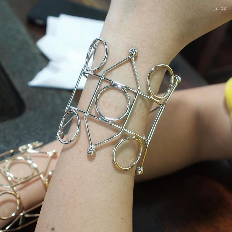 

Bangle Alloy Geometry For Women Punk Metal Statement Accessories Fashion Jewelry