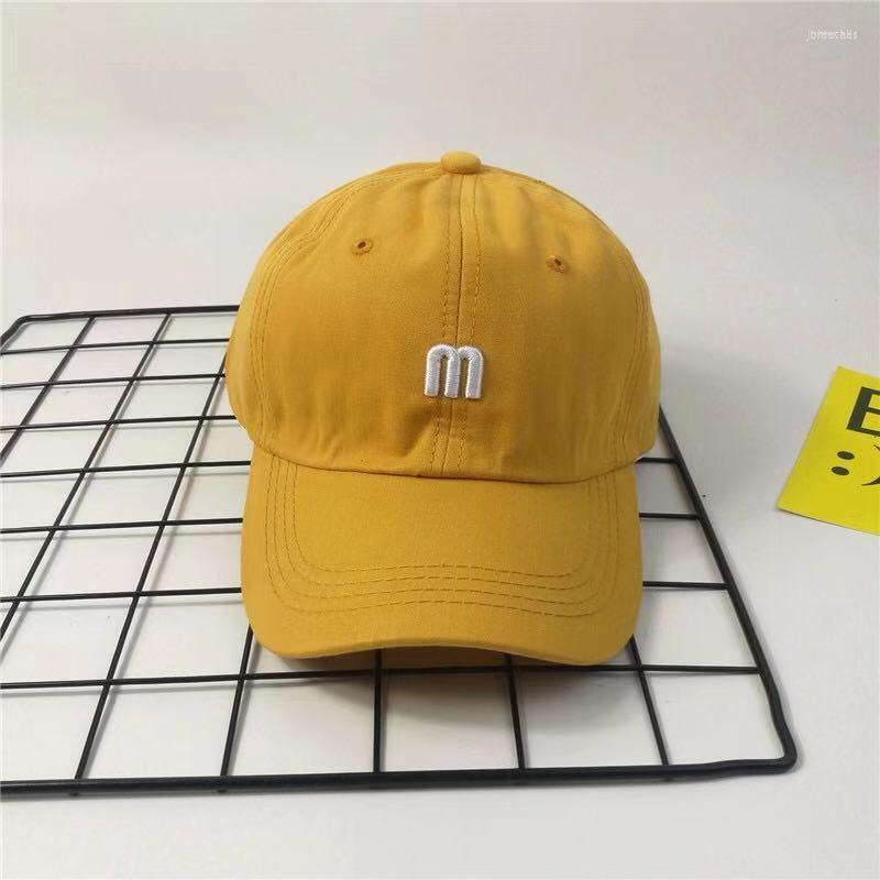 

Ball Caps Adjustable Baseball Cap For Parent-Child Letter Embroidery Outdoor Summer Lovers Leisure Sunbonnet, White