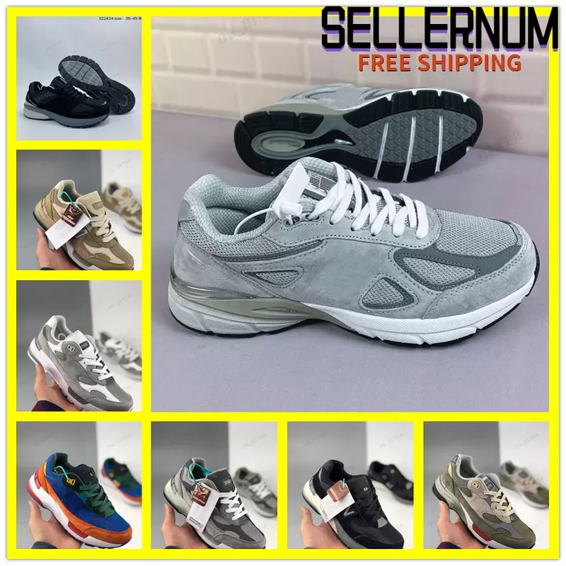 

M990V5 Sneaker for Men 990V5 Sneakers Mens Running Shoes Women Reflective Sports Shoe Womens Trainers Man Training Athletic Chaussures Grey