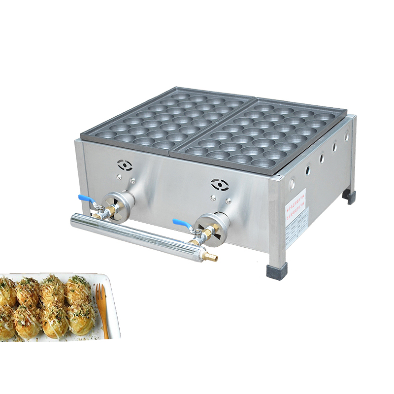 

Gas Takoyaki Maker Machine Takoyaki Machine 2 Plates Takoyaki Grill Pan Japan Snack Food Machine
