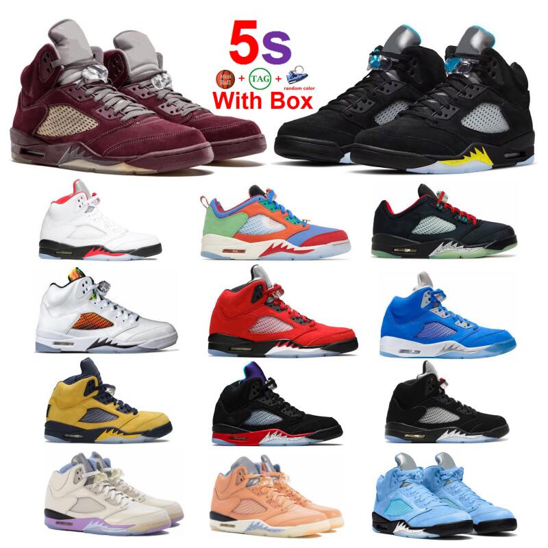 

Burgundy 5 Aqua 5s Basketball Shoes University Blue Concord Fird Red Men Black Metallic Racer Blue Raging Bull Bird With Box 2023 Mars For Herk Sail Oreo 2023, Color-8