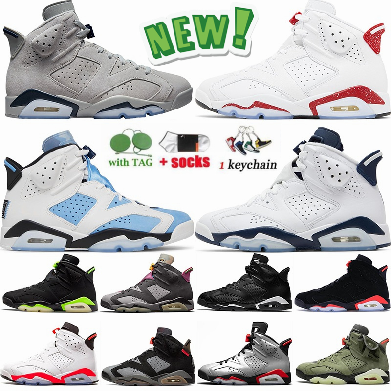 

Golf shoe Basketball Shoes 6 6s Georgetown UNC Home Red Oreo Midnight British KhakiNavy Electric Green Black Infrared Mens Sports Sneakers Runner