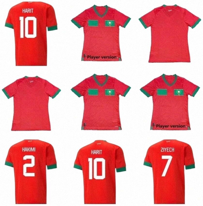 

player version 2022 World Cup Morocco soccer jerseys home away White green 22 22 maillot de foot Ziyech Boufal FAJR Ait Bennasser Amrabat football shi D2ko#