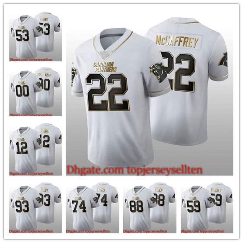 

Jersey Carolina''Panthers''MEN Women Football Golden 100th White''nfl