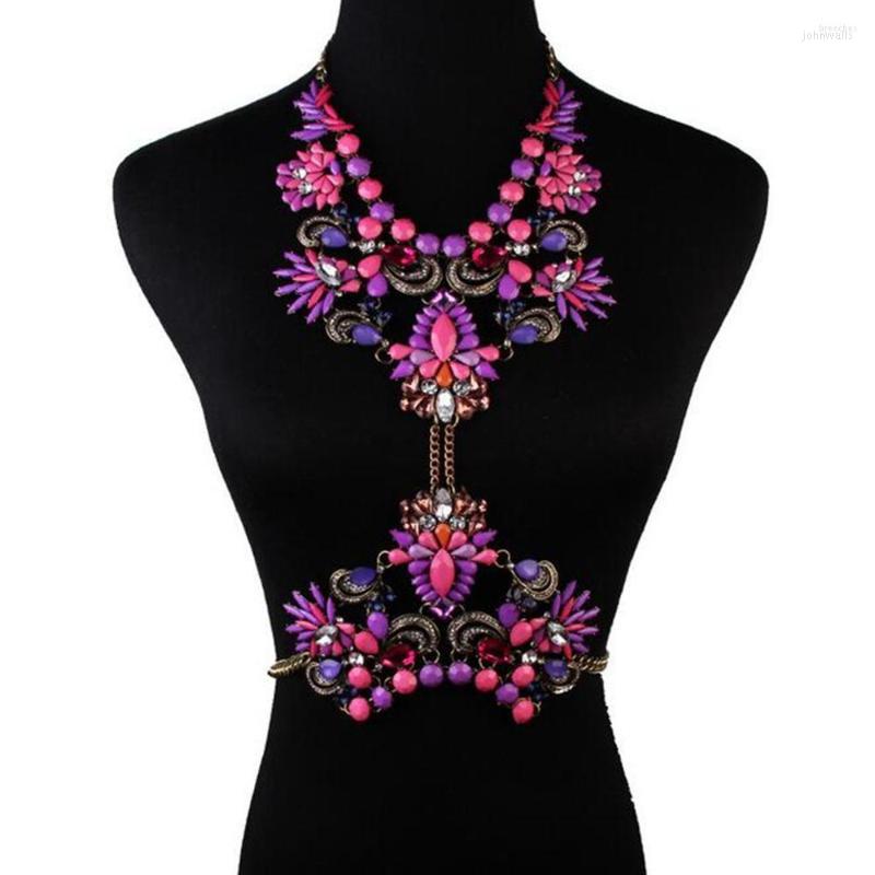 

Choker DiLiCa Fashion Women's Cross Chain Jewelry Crystal Stone Flower Bib Statement Chunky Collar Necklace Accessories