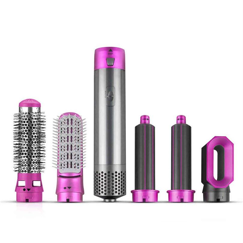 

5 In 1 One Step Hair Dryer & Volumizer Rotating dryer Straightener Comb Curling Brush Dryers For Styling Tool H1122217t211p