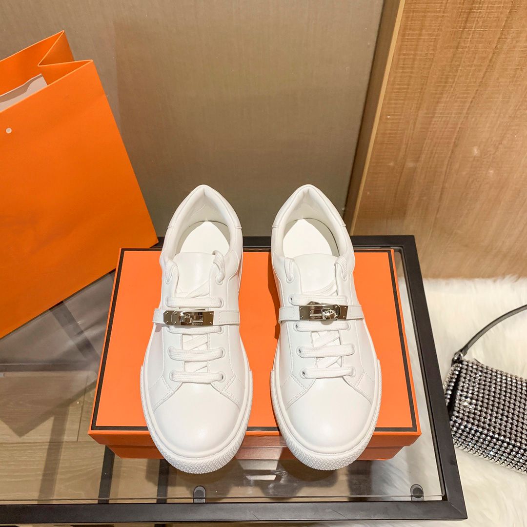 

Designer Runner Brand Mens Casual Shoes kelly day sneaker white leather shoes Walking Design Rubber Sole Outdoor sports men's Trainers EU36-44 with box