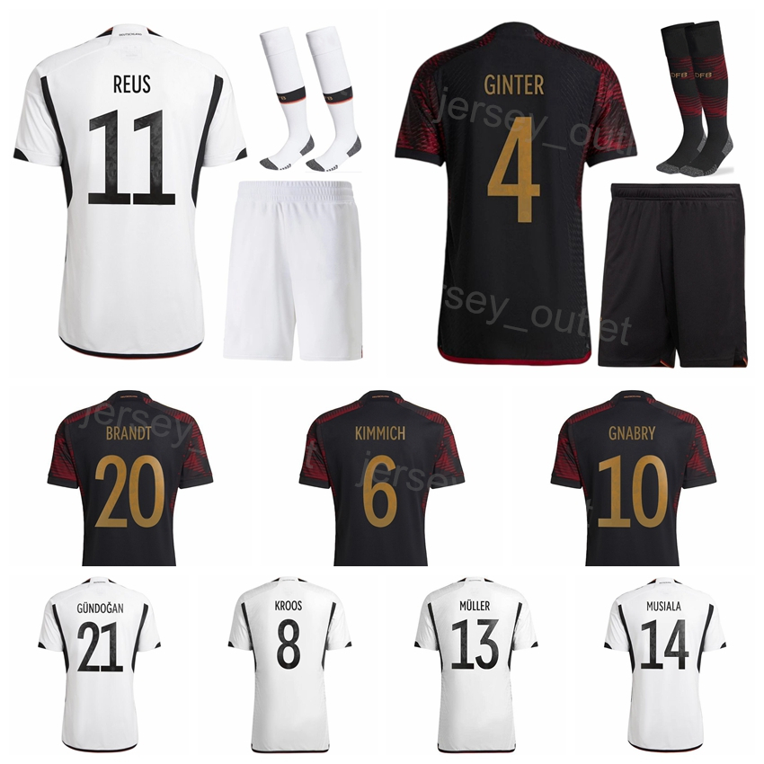 

Man Kids Soccer 8 Toni Kroos Jerseys 2022 World Cup Leon Goretzka Joshua Kimmich GUNDOGAN SANE RUDIGER SULE HUMMELS HOFMANN Football Shirt Kits National Team DeGuo, Men with patch
