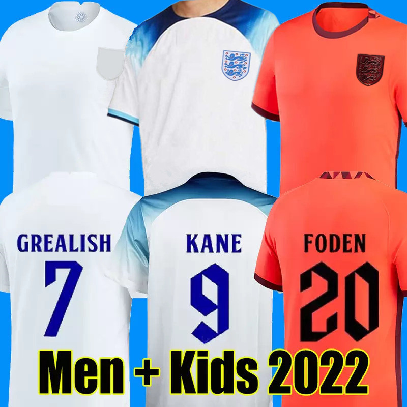 

2022 England Soccer Jerseys SANCHO RASHFORD KANE FODEN STERLING 22 23 GREALISH SAKA MOUNT MEAD ALEXANDER ARNOLD STONES WALKER men kids kit set football shirt, Color 10
