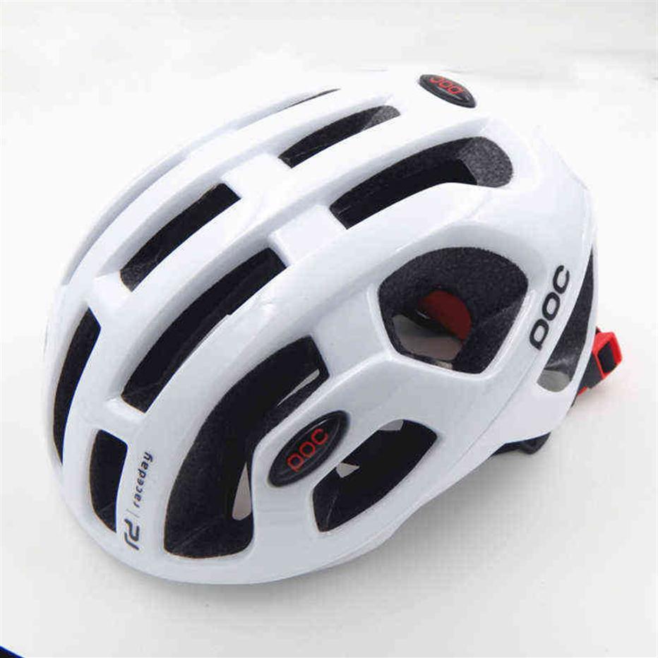 

POC Raceday Bicycle Helmet Ultralight Men Women MTB Road Bike Cycling Integrally-molded Comfort Safety EPS Mountain Helmet 50-61 H22042318I, Green