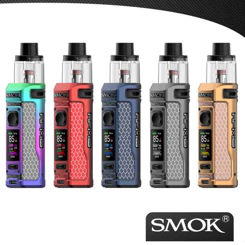 

Original SMOK RPM 85 Kit 85W Vape 3000mAh Battery 6ml Fit RPM85/100 Pod RPM 2/3 Coil E Cigarette Vaporizer, Matte blue