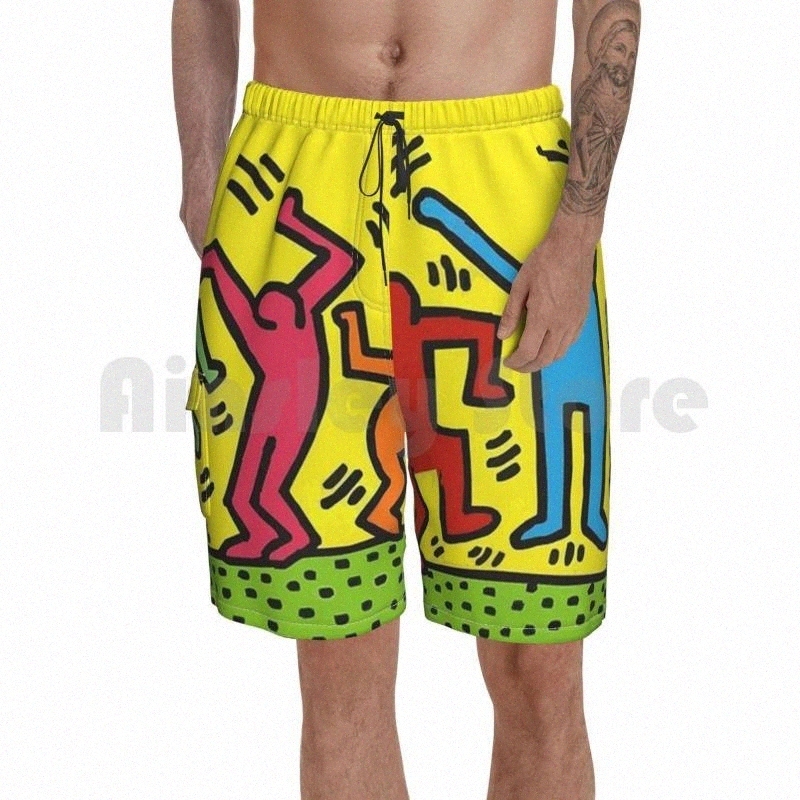 

men's Shorts Kei Hai Com Beach Men Pants Swim Trunks Fashion York Pattern London Paris France BandMen's 88vO#, Beach shorts