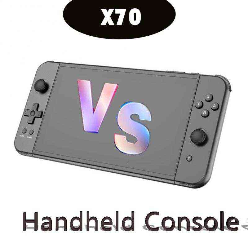 

Portable Game Players Portable X70 Handheld Game Player 7inch HD Screen Retro Handheld Game Console PS MD Video Games Consoles HD TV Out Gaming Player T220916