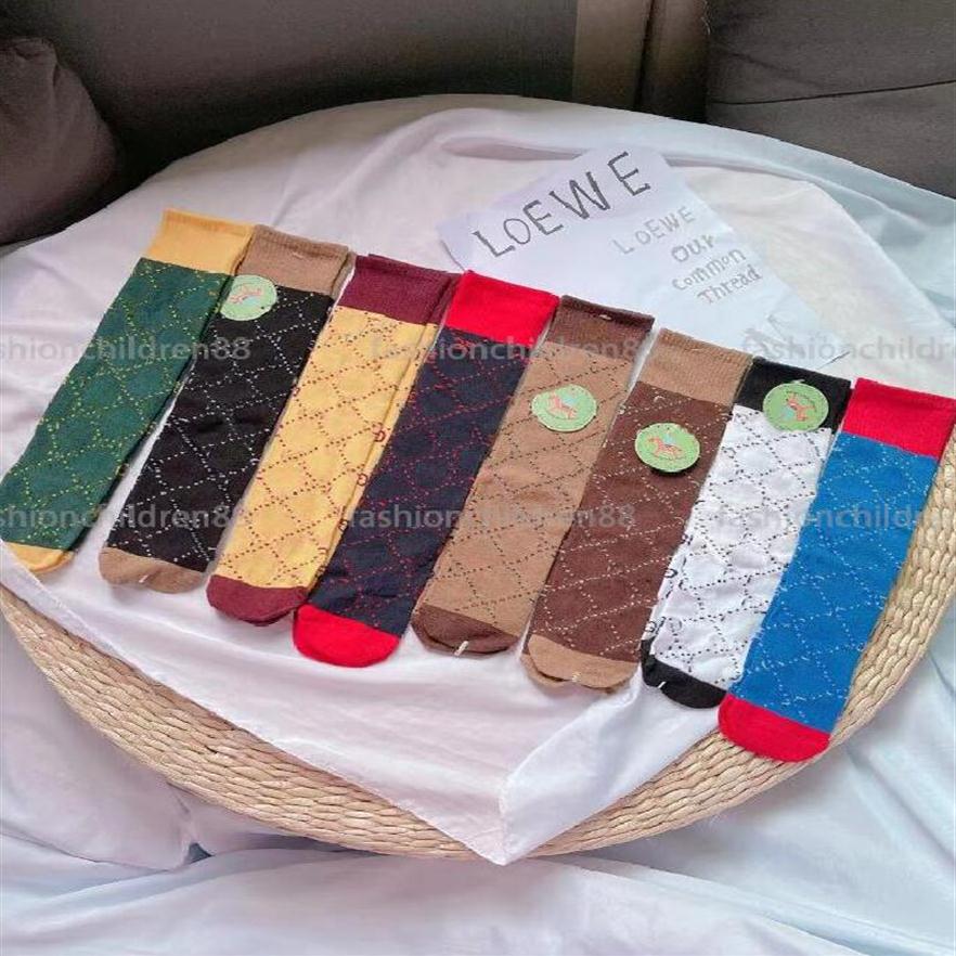 

Baby Boys Girls Letter Socks Autumn Winter Brand Kids Letters Printed Knee-High In Tube stockings Children Clothing 3Pairs set290w, G mixed three colors # 3pairs/set