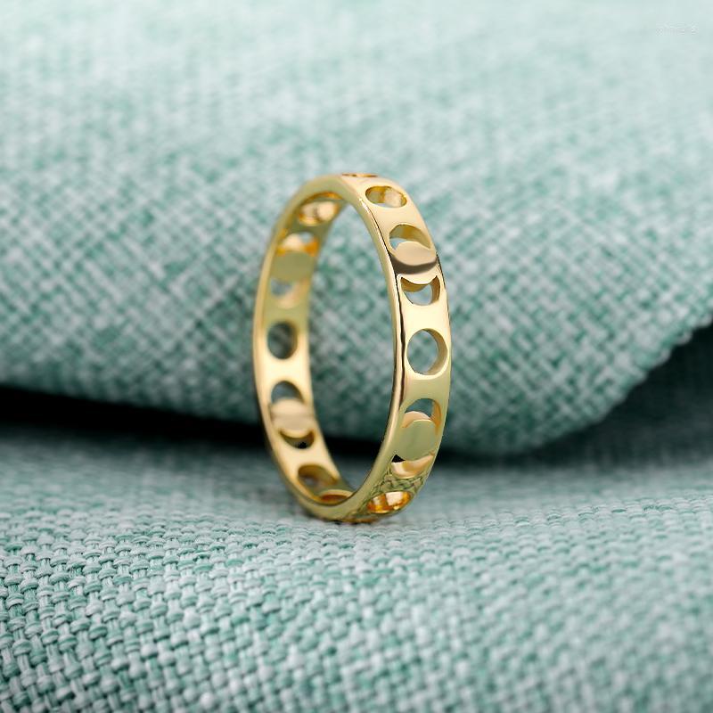 

Cluster Rings Sun And Moon For Women Stainless Steel Men's Star Geometric Finger Ring Wedding Party Jewelry Gift Bijoux FemmeCluster