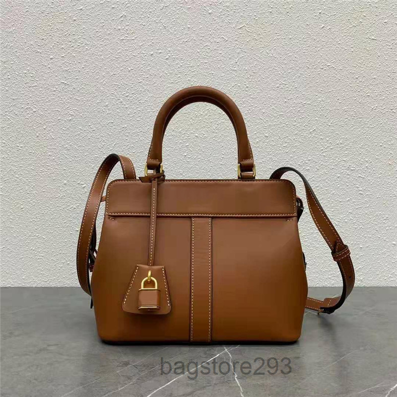 

Genuine Calf Leather Cabas de France Women Totes High Quality Arc D e Triomphe Printing Handbags Professional Women's Work Bags Office Worke, Brown