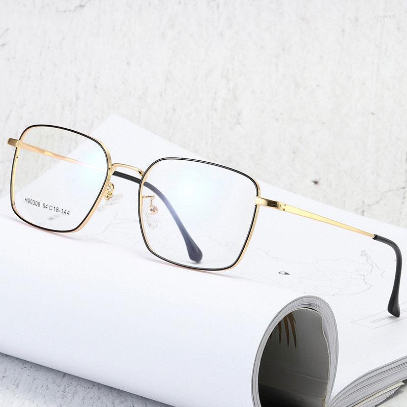 

Sunglasses Frames Fashion Full Rim Square Metal Frame Glasses For Male And Female Arrival Fashional Optical Myopia SpectaclesFashion