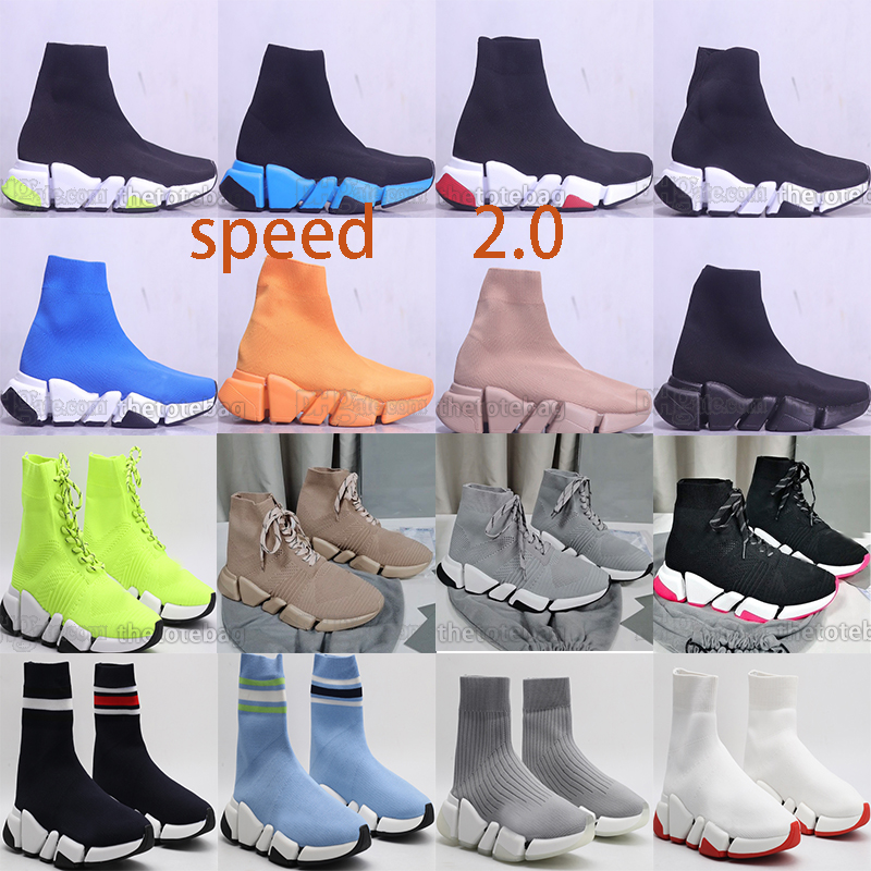 

SPEED Recycled Knit Sneakers Fashion Woman Shoes Sports Casual Shoe Men Runners Lace-Up Trainer Black White Blue Pink 2022 With Box, 26
