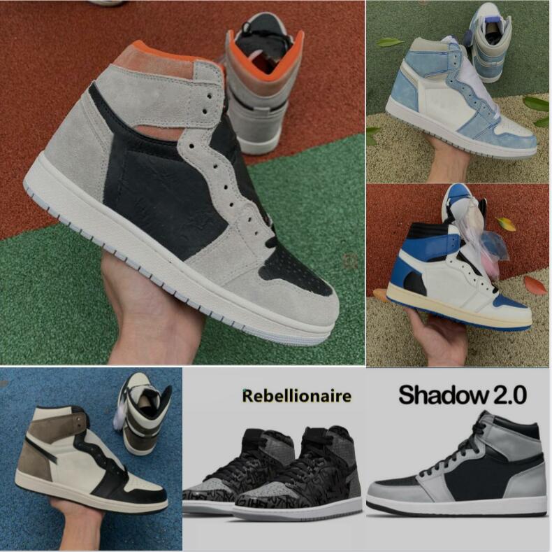 

2022 men women basketball shoes 1s jumpman 1 High Mid top Bordeaux Atmosphere Bred Patent University Blue Hyper Royal Pale Ivory mens trainers sports sneakers, Box
