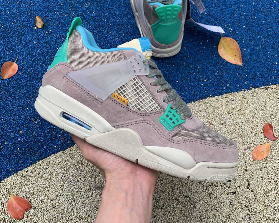 

2021 Release Union x Jumpman 4 Basketball Shoes Taupe Haze 4s fashion shoe Mens Womens Outdoor sneakers with box, #1