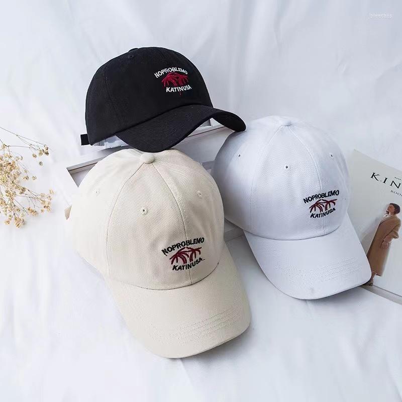 

Ball Caps Baseball Cap Cotton For Men And Women Fashion Embroidery Hat 2022 Spring Summer Sun Casual Snapback Unisex, White