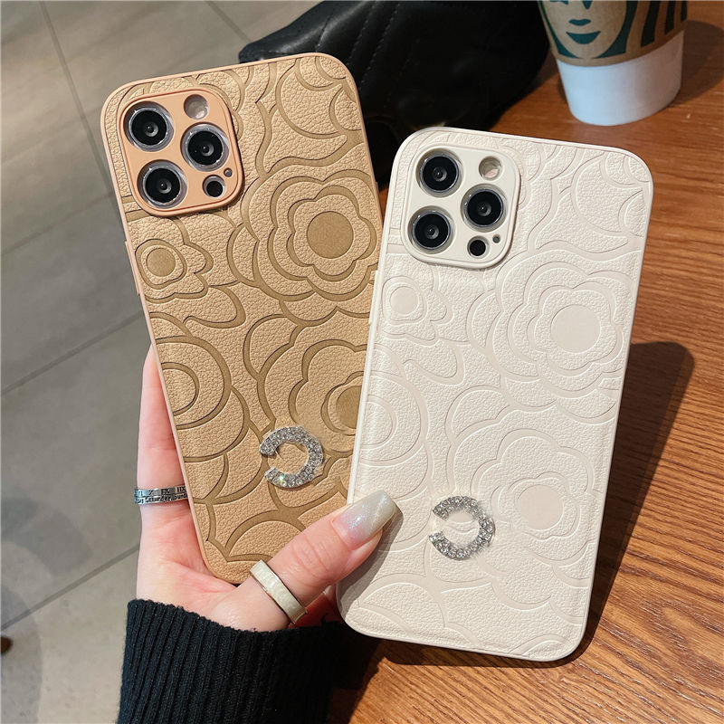 

Fashion Cell Phone Cases Luxury Designers For Iphone 14 13 12 11 Pro Max X XS Imitation Diamond phone Case Brand C 22091703WA, White
