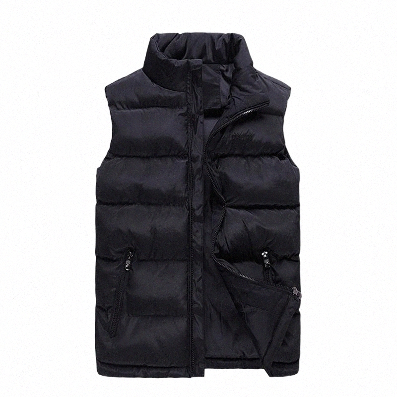 

6xl Plus Size Sleeveless Jacket Waistcoat Men 2018 New Solid Women Puffer Vest Cotton-Padded Winter Coat Casual Male Vest Zipper 52mM#, Red waistcoat