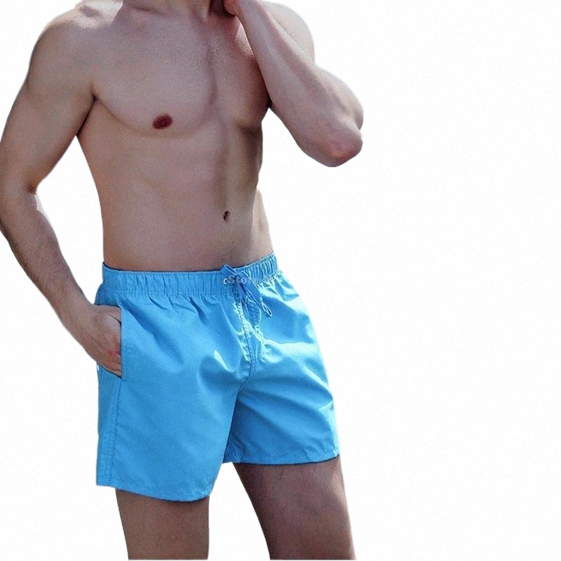 short masculin Ah Yuan Men's Swimmink Trunks Summer Board décontracté blanc planches de plage classiques de plage courte Malemen's E2LM #