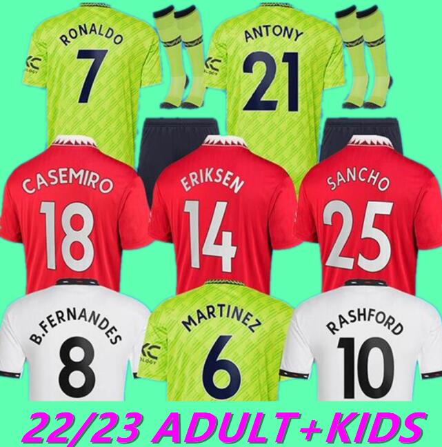 

ADULT KITS 21 22 23 SANCHO B. FERNANDES soccer jerseys 2022 2023 MANCHESTER CAVANI SHAW R.VARANE ManS UtdS CAVANI GREENWOOD UNITEDS Men Kids Kits sock Full uniforms 640