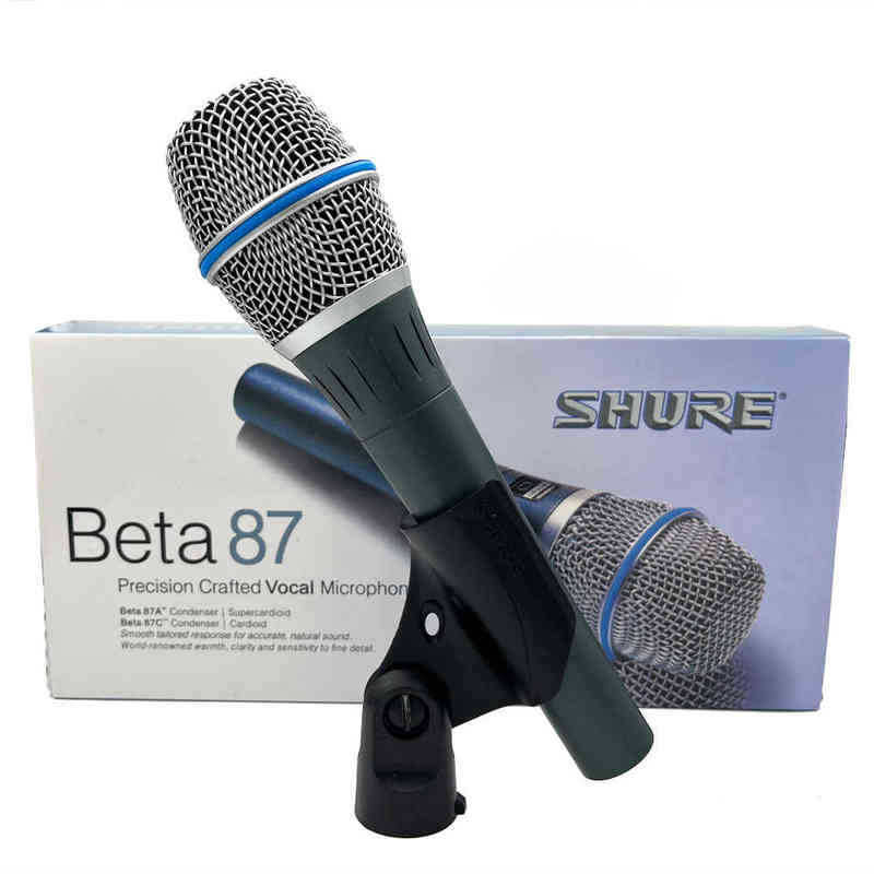 

Microphones Wired Dynamic Vocal Microphone SHURE Beta 87 for Handheld Cardioid Mic for karaoke DJ Stage Performance Studio Recording Church T220916