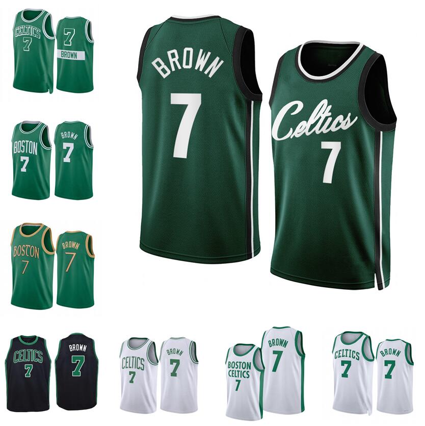 

Basketball Jerseys Jaylen Brown 2022-23 season white black city Men Women Youth jersey, With logo