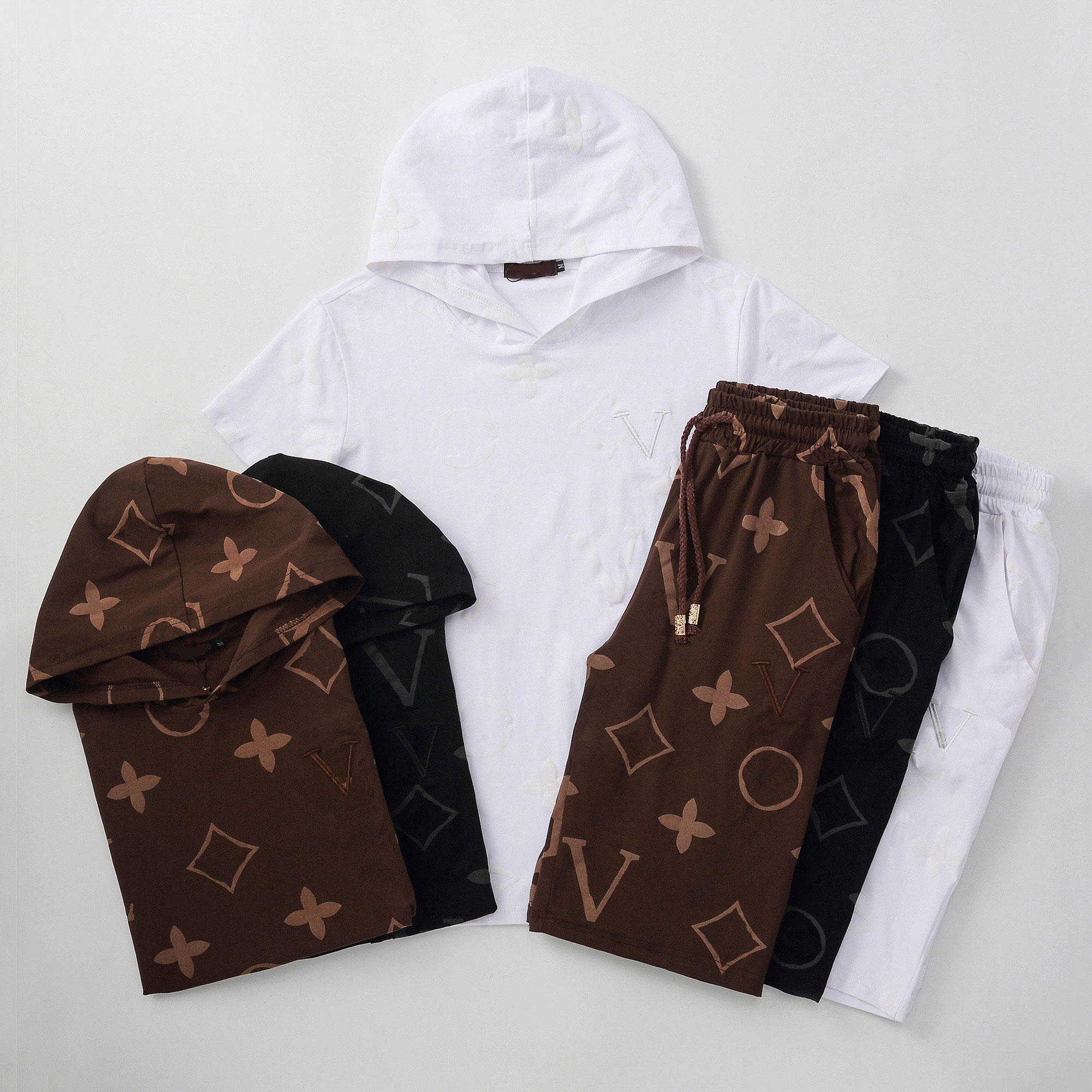 

Summer Designer Mens Tracksuits Sets Jogger Sweatshirts Sports Sporting Suit Men Women Short Sleeve Sweat Suits Pullover Designs Sportswear Set fitness suits 2022