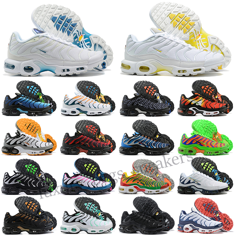 

Tn Plus Blue Gradient Running Shoes Ultra Triple White Black Navy Gradient Spray Paint Active Pink Grape hyper Royal Sail Chaussures Requin Trainers Sneakers, Color 2