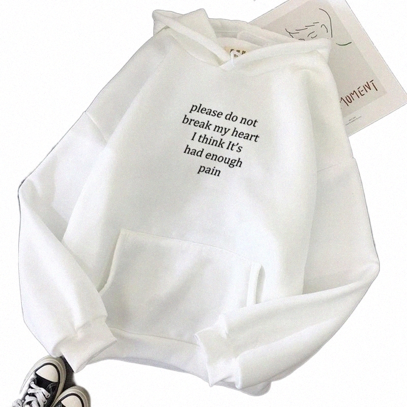 Lettre imprimement chaude harajuku sweat-shirt streetwear punk sweat ￠ capuche de style cor￩en femmes ￩paississer les v￪tements hip hop pour les