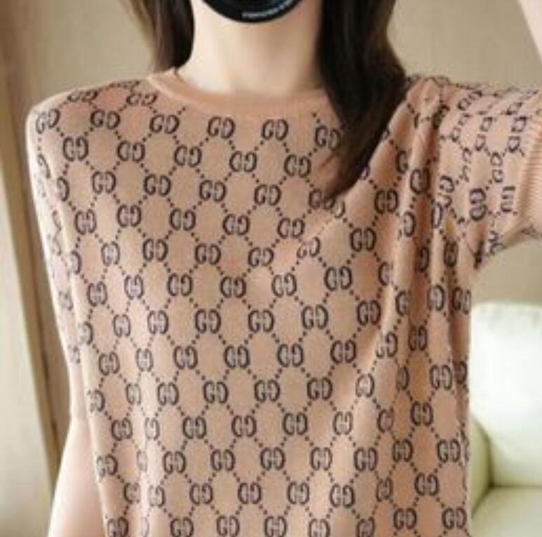 

Women' Knits & Tees sweater Designer Luxury Black short sleeve T-shirt Hip Hop Joggers Sweatshirt Korean Fashion Punk Sport Coat, 05