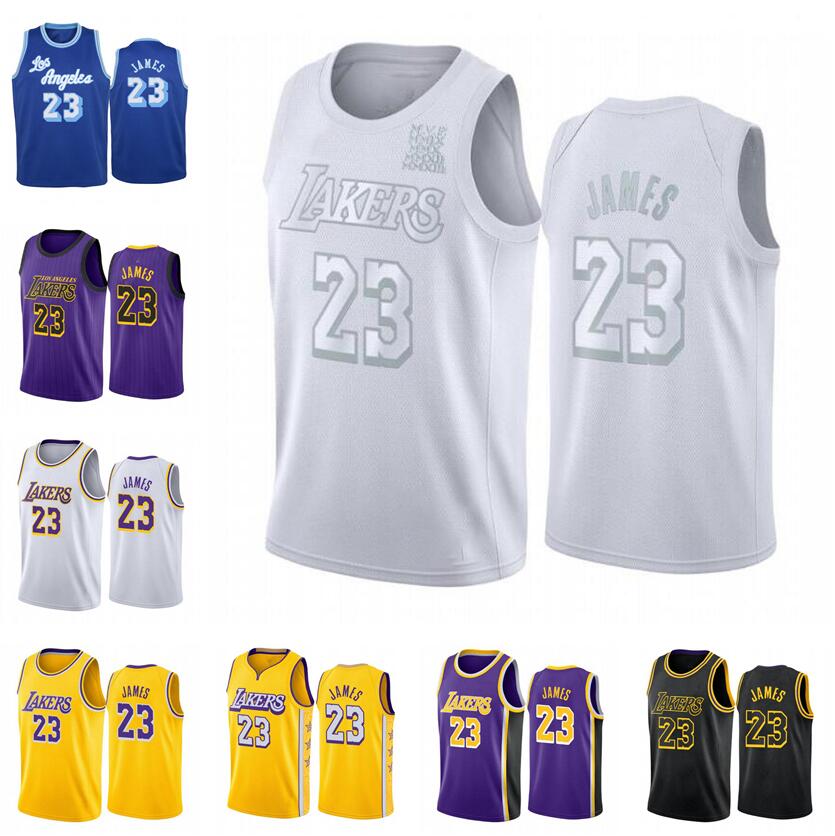 

Basketball Jerseys 23 James 2022-23 season White yellow blue Black purple city Men Women Youth jersey, With logo